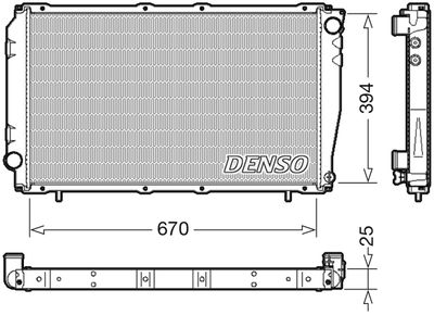 Radiator, engine cooling DENSO DRM36016