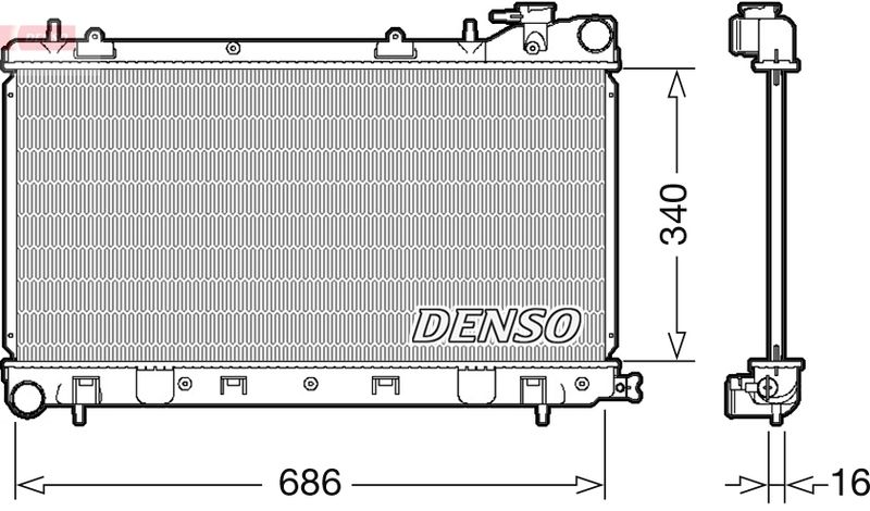 DENSO DRM36017 Radiator, engine cooling