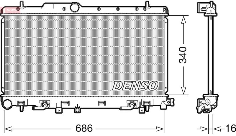 DENSO DRM36018 Radiator, engine cooling