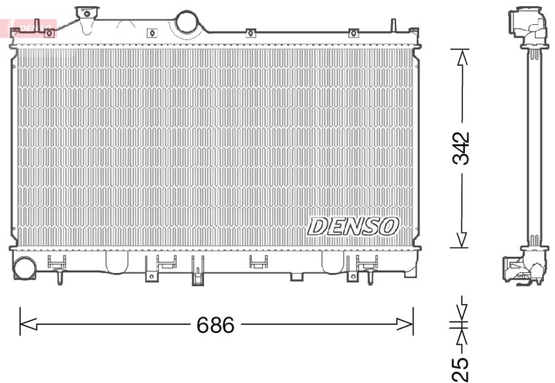 DENSO DRM36022 Radiator, engine cooling