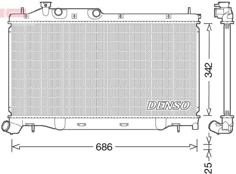 DENSO DRM36023 Radiator, engine cooling