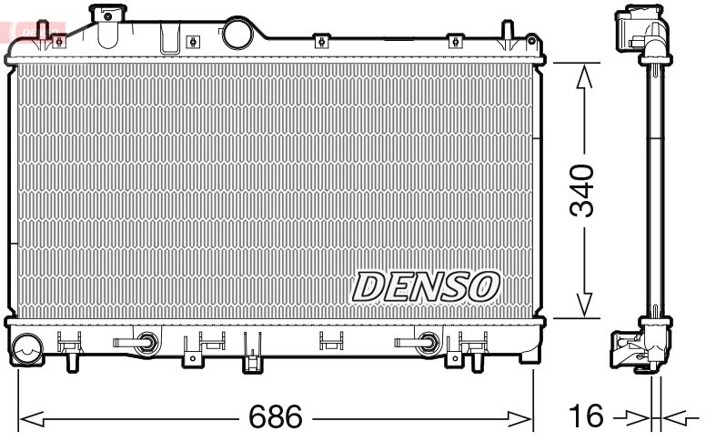 DENSO DRM36024 Radiator, engine cooling