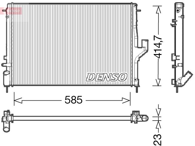 DENSO DRM37001 Radiator, engine cooling