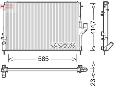 Radiator, engine cooling DENSO DRM37001