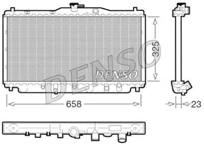 Radiator, engine cooling DENSO DRM40001