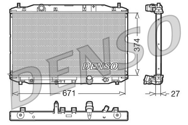 DENSO DRM40006 Radiator, engine cooling