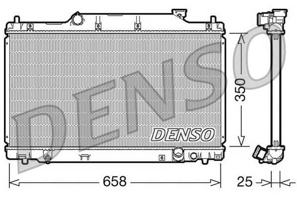 DENSO DRM40007 Radiator, engine cooling
