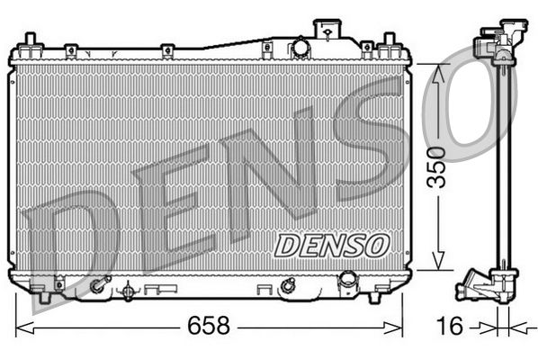 DENSO DRM40008 Radiator, engine cooling