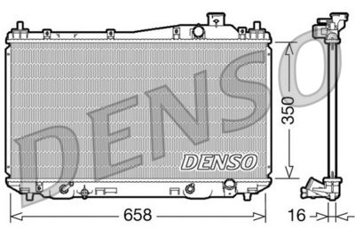 Radiator, engine cooling DENSO DRM40008