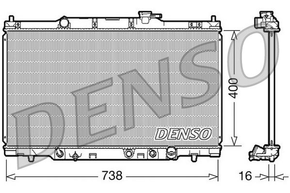 DENSO DRM40012 Radiator, engine cooling