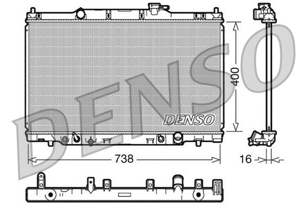 DENSO DRM40013 Radiator, engine cooling
