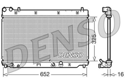 Radiator, engine cooling DENSO DRM40014