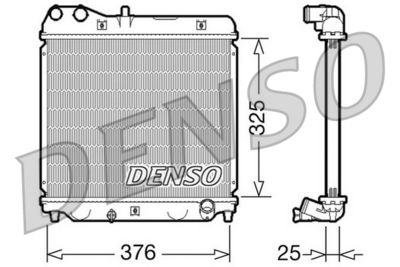 Radiator, engine cooling DENSO DRM40015