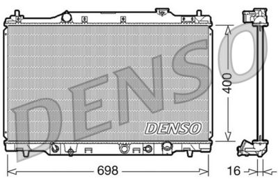 Radiator, engine cooling DENSO DRM40016