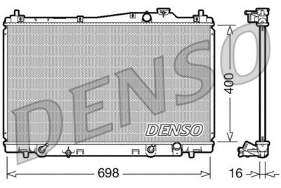Radiator, engine cooling DENSO DRM40017