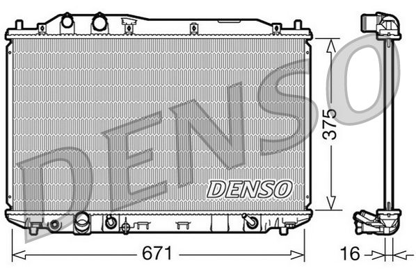 DENSO DRM40018 Radiator, engine cooling