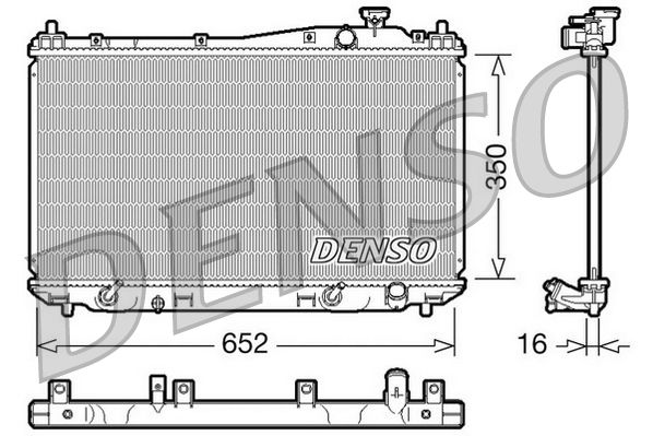 DENSO DRM40019 Radiator, engine cooling