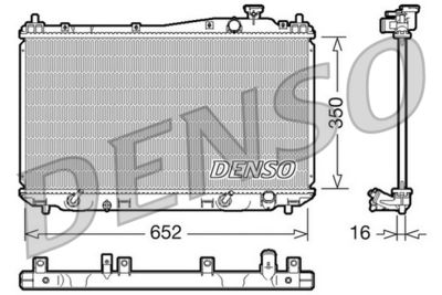 Radiator, engine cooling DENSO DRM40019