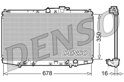 Radiator, engine cooling DENSO DRM40020