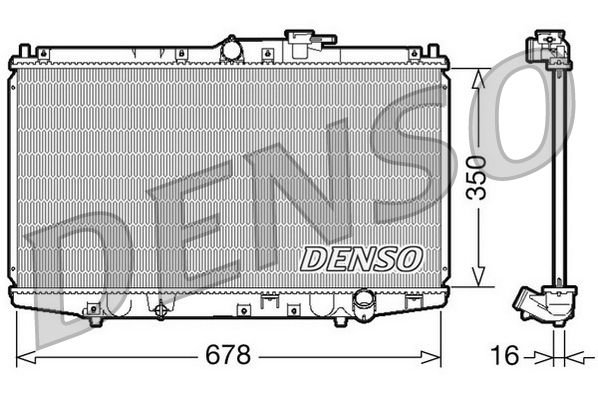 DENSO DRM40021 Radiator, engine cooling
