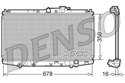 Radiator, engine cooling DENSO DRM40021