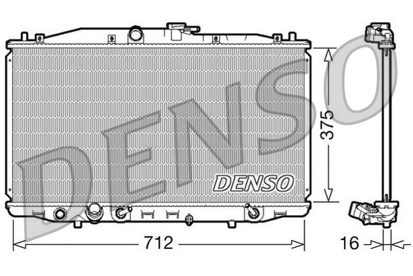 DENSO DRM40022 Radiator, engine cooling
