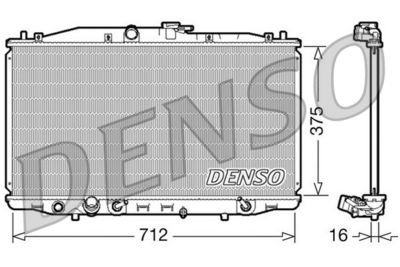 Radiator, engine cooling DENSO DRM40022