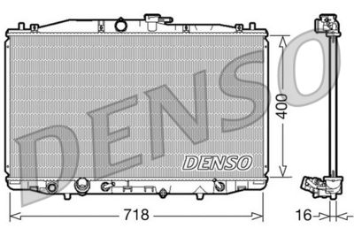 Radiator, engine cooling DENSO DRM40023