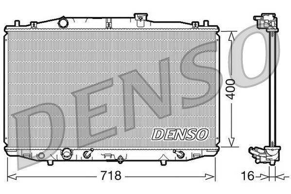 DENSO DRM40024 Radiator, engine cooling