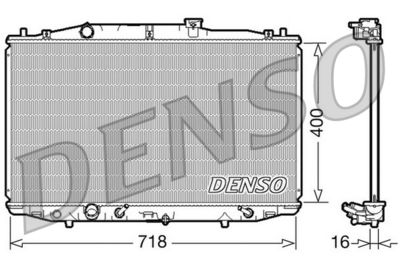 Radiator, engine cooling DENSO DRM40024