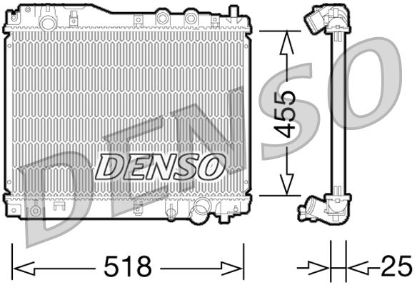 DENSO DRM40027 Radiator, engine cooling