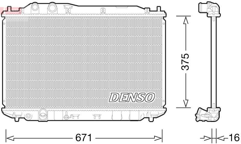 DENSO DRM40028 Radiator, engine cooling