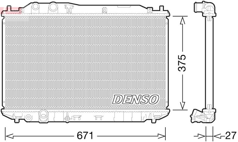 DENSO DRM40029 Radiator, engine cooling