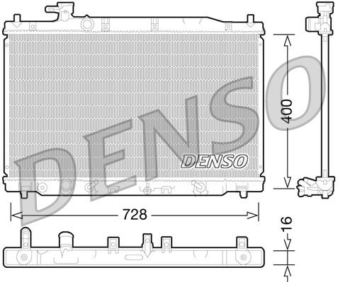 DENSO DRM40030 Radiator, engine cooling
