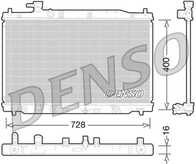 Radiator, engine cooling DENSO DRM40030