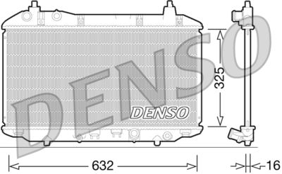 Radiator, engine cooling DENSO DRM40031