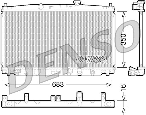 DENSO DRM40032 Radiator, engine cooling