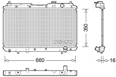 Radiator, engine cooling DENSO DRM40034