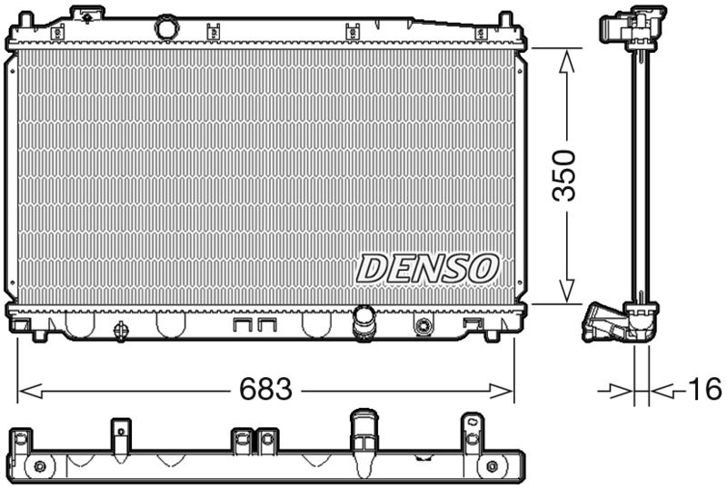 DENSO DRM40035 Radiator, engine cooling