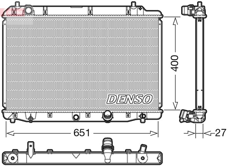 DENSO DRM40036 Radiator, engine cooling