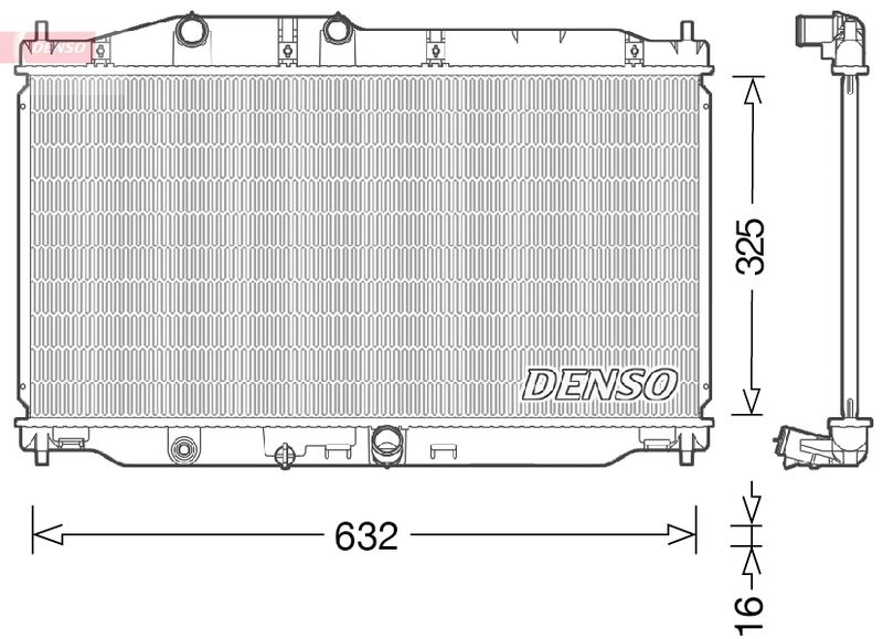 DENSO DRM40043 Radiator, engine cooling