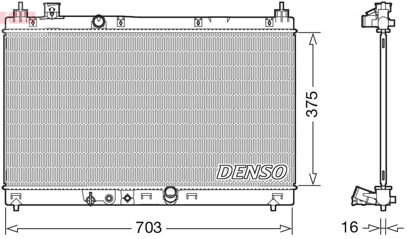 DENSO DRM40045 Radiator, engine cooling