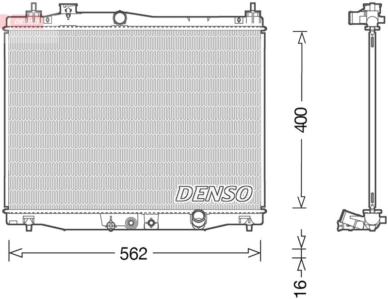 DENSO DRM40046 Radiator, engine cooling