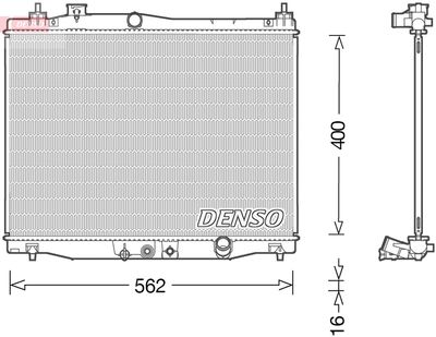 Radiator, engine cooling DENSO DRM40046