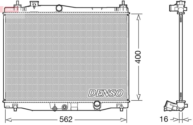 DENSO DRM40047 Radiator, engine cooling