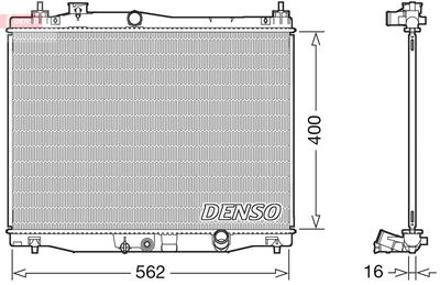 Radiator, engine cooling DENSO DRM40047