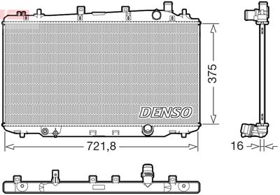 Radiator, engine cooling DENSO DRM40056