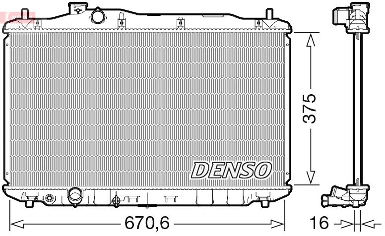 DENSO DRM40105 Radiator, engine cooling