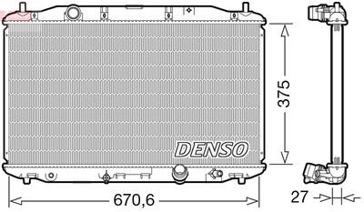 Radiator, engine cooling DENSO DRM40106