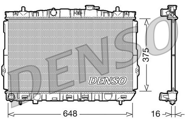 DENSO DRM41001 Radiator, engine cooling